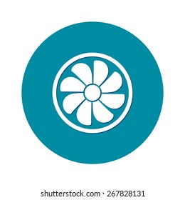 Exhaust fan icon. Ventilator symbol.