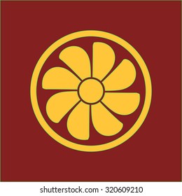 Exhaust fan icon. Ventilator symbol.