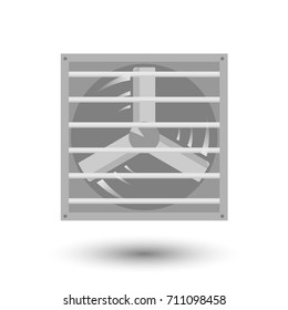 Exhaust fan, vector illustration