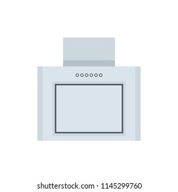 Exhaust hood. flat style. isolated on white background