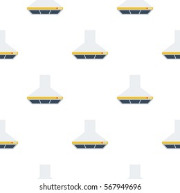 Exhaust hood icon in flat style isolated on white background. Kitchen pattern stock vector illustration.