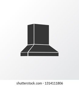 Exhaust hood icon symbol. Premium quality isolated extractor element in trendy style.