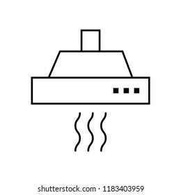 Exhaust hood icon. vector