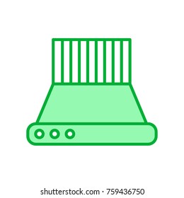 Exhaust hood vector icon