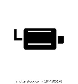 icono de escape estilo glifo vector trazo editable