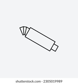 Ilustración vectorial de icono de escape. Trazo editable.