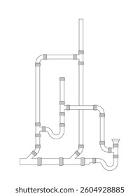 Exhaust installation with primary and secondary ventilation in illustrator not ia