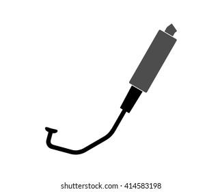 exhaust motor spare part garage automotive repair dealer image vector icon