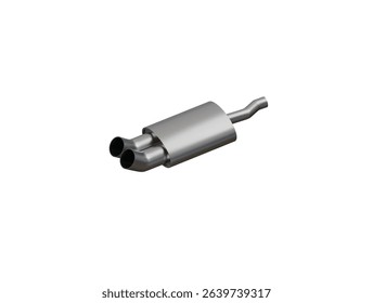 exhaust pipe icon 3d illustration render