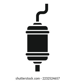 Exhaust pipe icon simple vector. Auto motor. Car vehicle