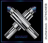 exhaust pipe icon exhaust pipe trendy filled icons from Transportation collection, exhaust pipe vector illustration