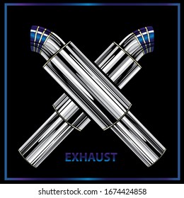 exhaust pipe icon exhaust pipe trendy filled icons from Transportation collection, exhaust pipe vector illustration