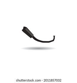 Exhaust pipe icon vector illustration design.