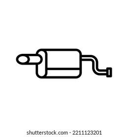 Exhaust pipe icon. vector illustration