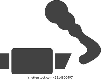 Exhaust Pipe icon vector image. Suitable for mobile application web application and print media.