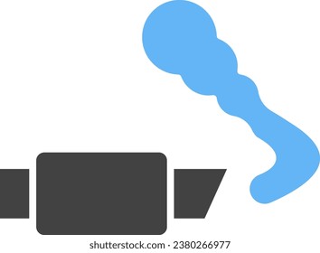 Exhaust Pipe icon vector image. Suitable for mobile application web application and print media.