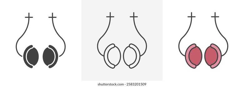 Exhaust pipe icons pack for website designs