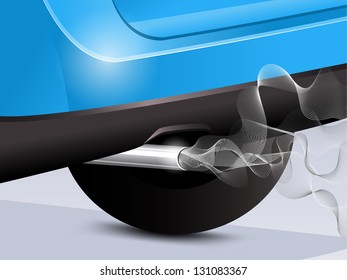 Exhaust pipe and smoke