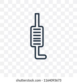 Exhaust pipe vector icon isolated on transparent background, Exhaust pipe logo concept