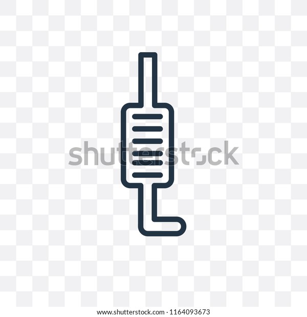 Exhaust pipe vector icon isolated on\
transparent background, Exhaust pipe logo\
concept