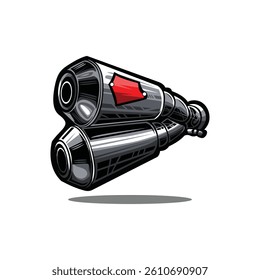 Exhaust Resing Vector Design Illustration