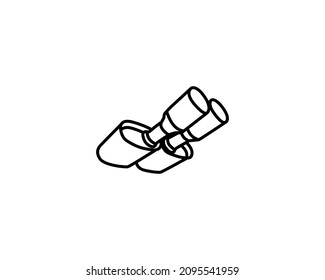 Exhaust System Vector Isolated Outline Icon. Car Exhaust Vector Icon Illustration