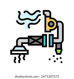 exhaust system ventilation color icon vector. exhaust system ventilation sign. isolated symbol illustration