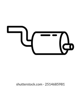 Exhaust Systems icon line vector illustration