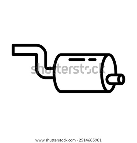 Exhaust Systems icon line vector illustration