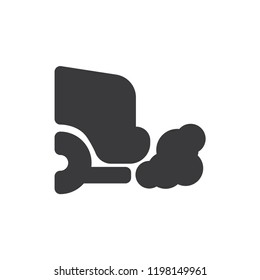 Exhaust vector icon 