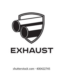 Exhaust vector logo