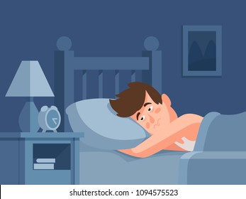 2,207 Sad man awake night Images, Stock Photos & Vectors | Shutterstock