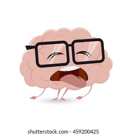 exhausted brain clipart