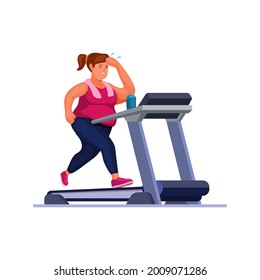 387 Fat woman on treadmill Stock Vectors, Images & Vector Art ...