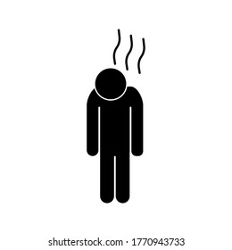 exhausted , no energy, icon. Element of walking and running people icon for mobile concept and web apps. Detailed exhausted, no energy can be used for web and mobile