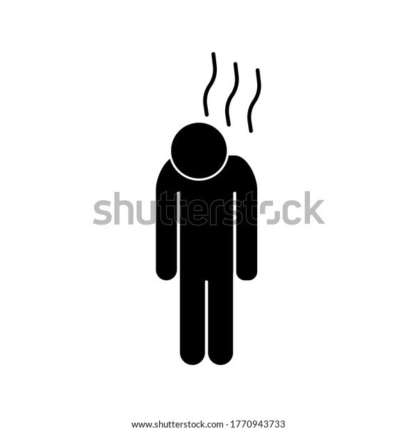 Exhausted No Energy Icon Element Walking Stock Vector (Royalty Free