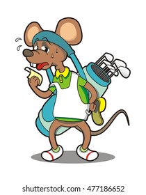 Exhausted, overheat caddy Rat 