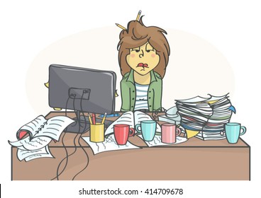 Messy Office Images Stock Photos Vectors Shutterstock