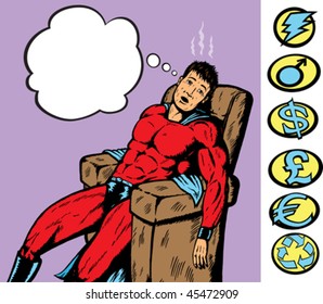 Exhausted or sick hero