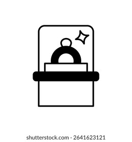 Exhibit Display Icon vector stock illustration