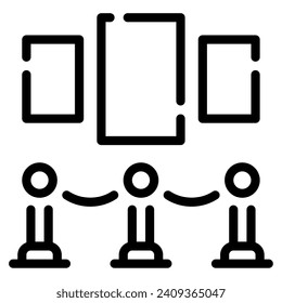 Exhibit Hall Icon Illustration for web, app, infographic, etc