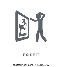 Exhibit icon. Exhibit design concept from  collection. Simple element vector illustration on white background.