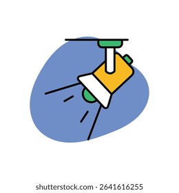 Exhibit Lighting Icon vector stock illustration