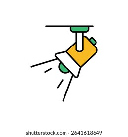 Exhibit Lighting Icon vector stock illustration