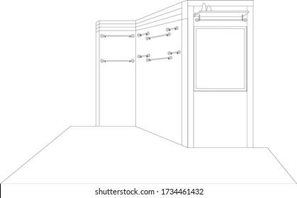 Exhibit or shopping mall interior design