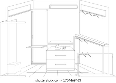 Exhibit or shopping mall interior design