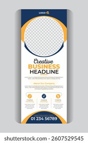 Exhibition advertising banner luxury and professional layout, Business agency rollup vertical display banner, luxury creative rollup, pull up banner template design
