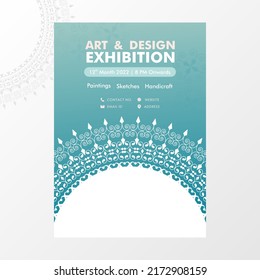 Exhibition Creative Poster Template Vector