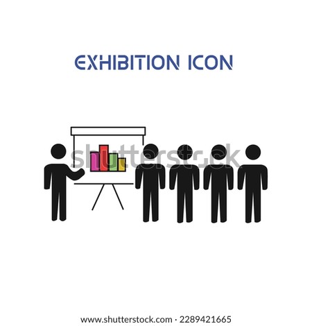 Exhibition Icon Sign Vector on White Background