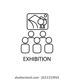 exhibition icons  symbol vector elements for infographic web